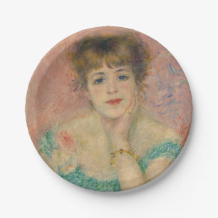 Porträt der Schauspielerin Jeanne Samary, Auguste  Pappteller
