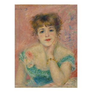 Porträt der Schauspielerin Jeanne Samary, Auguste  Poster