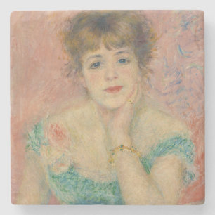 Porträt der Schauspielerin Jeanne Samary, Auguste Steinuntersetzer