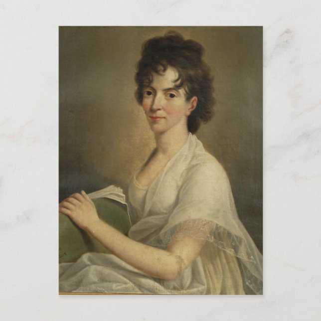Porträt der verwitweten Constanze Mozart, 1802 Postkarte (Vorderseite)
