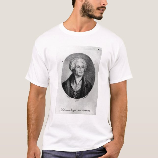 Porträt der Zählung Joseph de Maistre T-Shirt (Vorderseite)
