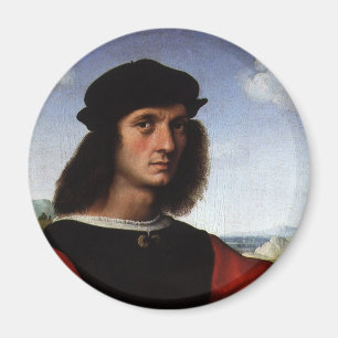 Porträt des Agnolo Doni von Raffael Santi Magnet