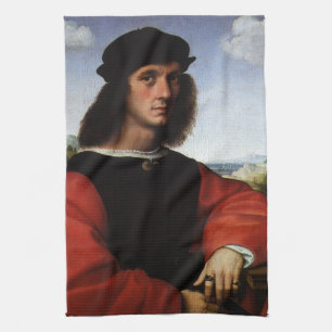 Porträt des Agnolo Doni von Raffael Sanzio Geschirrtuch