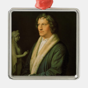 Porträt des Bildhauers Bertel Thorvaldsen Silbernes Ornament