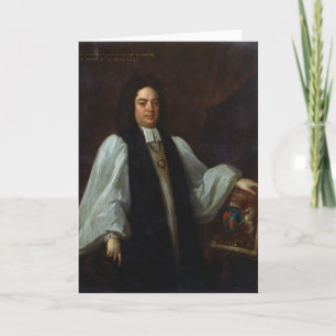 Porträt des Bischofs John Robinson c.1711 Karte