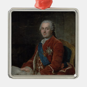 Porträt des Dauphin-Louisdes Frankreich Ornament Aus Metall