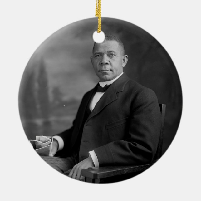 Porträt des Disponent-T. Washington durch Harris Keramik Ornament (Hinten)