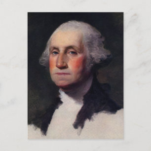 Porträt des ehemaligen Präsidenten George Washingt Postkarte