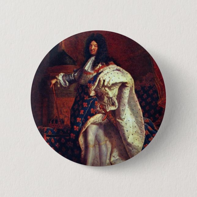 Porträt des französischen Königs Louis Xiv durch Button (Vorderseite)