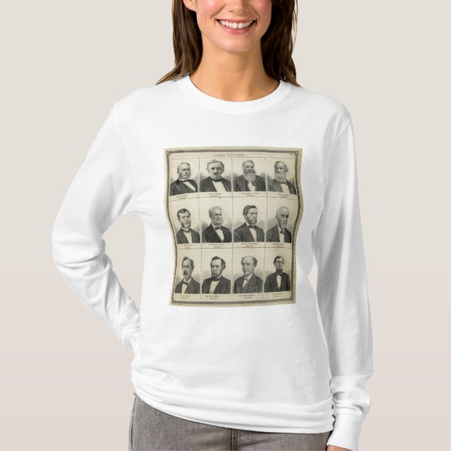 Porträt des frühen Siedlers Morrison, Minnesota T-Shirt (Vorderseite)