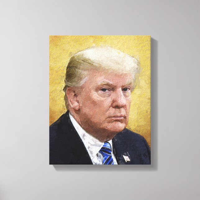Porträt des Golden Saint Trump Ölgemäldes Leinwanddruck (Vorderseite)