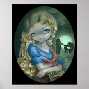 Porträt des Goldilocks KUNST-DRUCK Bärn-Tanzes Poster