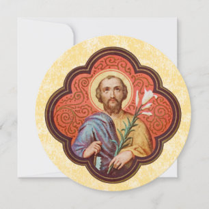 Porträt des Heiligen Joseph in einem Oktofoil (TF