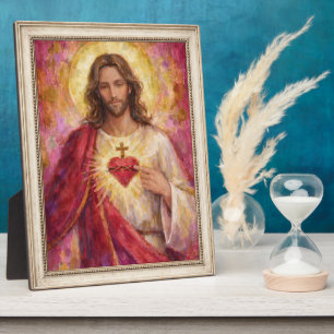 Porträt des Herrn Jesus Christus Kreidezeichnung Fotoplatte