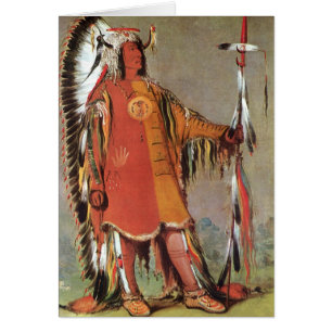 Porträt des indianischen Häuptlings Mato-Tope von 