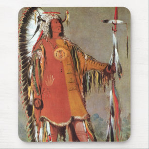 Porträt des indianischen Häuptlings Mato-Tope von  Mousepad