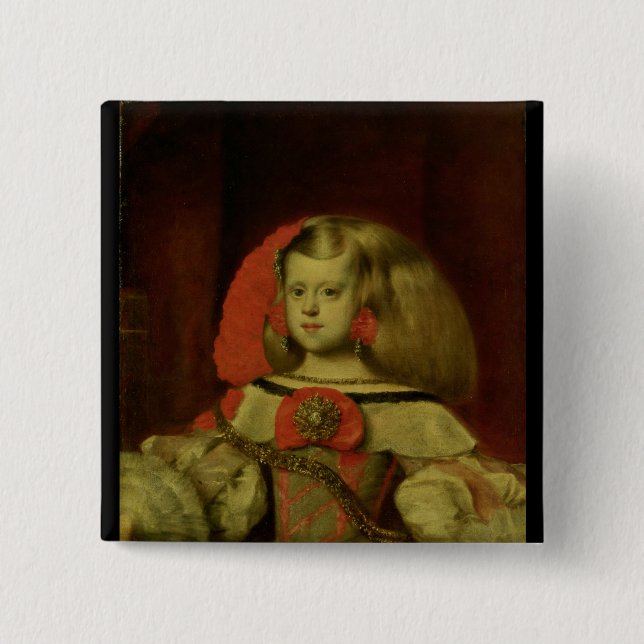 Porträt des Infanta Margarita Button (Vorderseite)