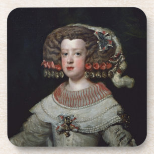 Porträt des Infanta-Maria Teresa (1638-83) fut Untersetzer