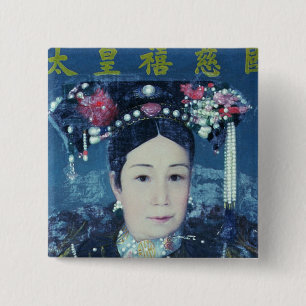 Porträt des KaiserinDowager Cixi Button