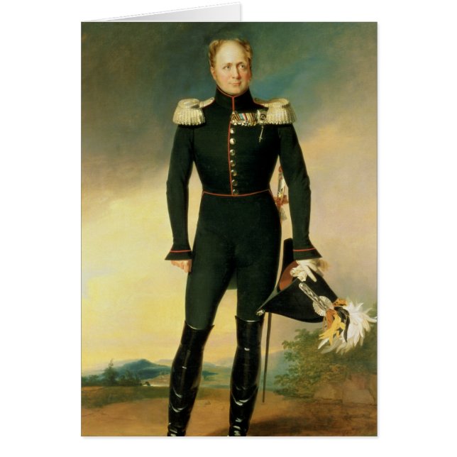 Porträt des Kaisers Alexander I 1825 (Vorne)