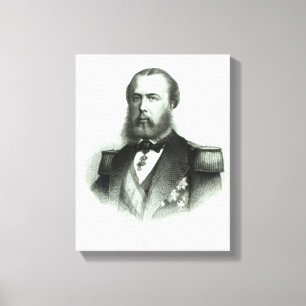 Porträt des Kaisers Maximilian von Mexiko, 1864 Leinwanddruck