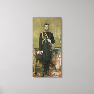 Porträt des Kaisers Nicholas II 1895 Leinwanddruck