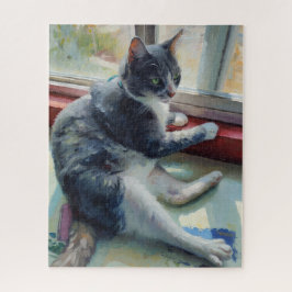 Porträt des Katzenpuzzles