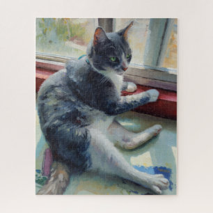 Porträt des Katzenpuzzles