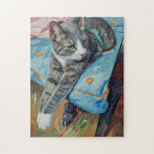 Porträt des Katzenpuzzles