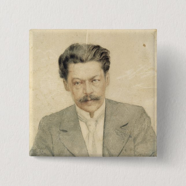 Porträt des Komponisten Anton Arensky Button (Vorderseite)