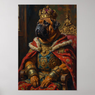 Porträt des königlichen Bullmastiffs Poster