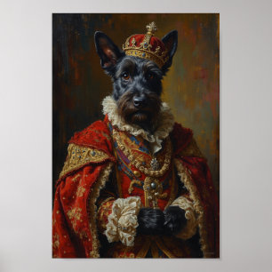 Porträt des königlichen schottischen Terriers Poster