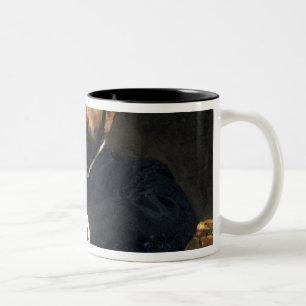 Porträt des Künstlers Isaak Ilyich Levitan Zweifarbige Tasse