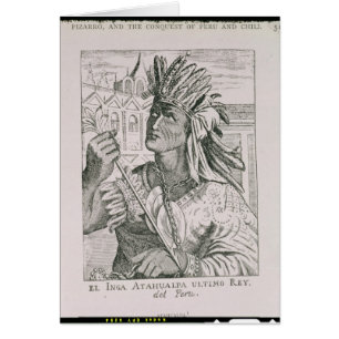 Porträt des letzten Inka-Leiters, Atahualpa