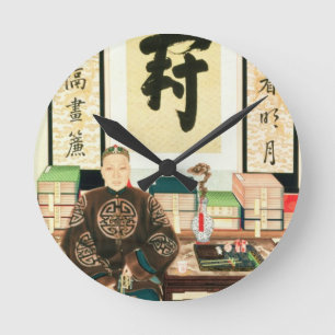 Porträt des Li-Orts Ying, Kaiserin Runde Wanduhr
