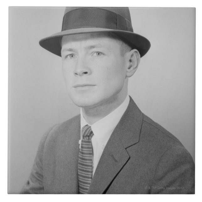 Porträt des Mannes Fliese (Vorderseite)