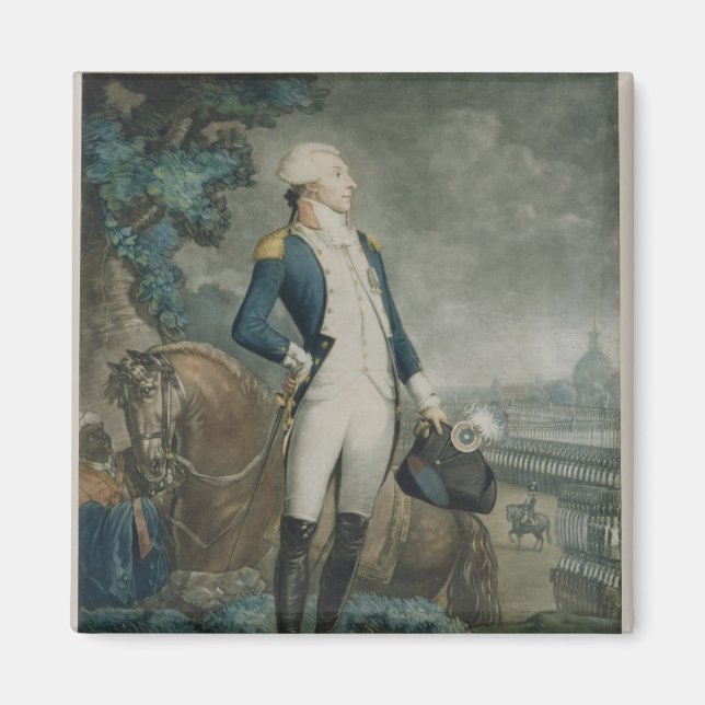 Porträt des Marquis de La Fayette Magnet (Vorne)