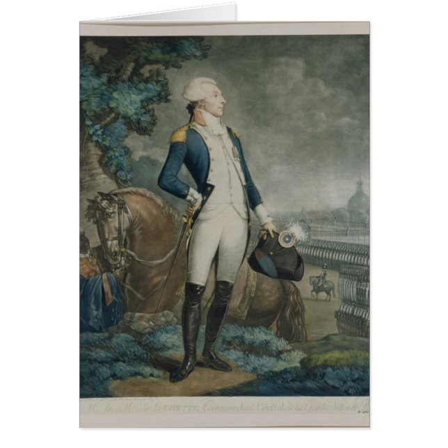 Porträt des Marquises de La Fayette (Vorne)