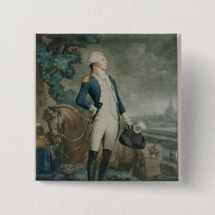 Porträt des Marquises de La Fayette Button
