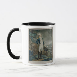 Porträt des Marquises de La Fayette Tasse