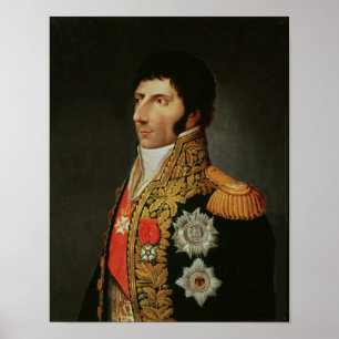 Porträt des Marschalls Charles Jean Bernadotte Poster
