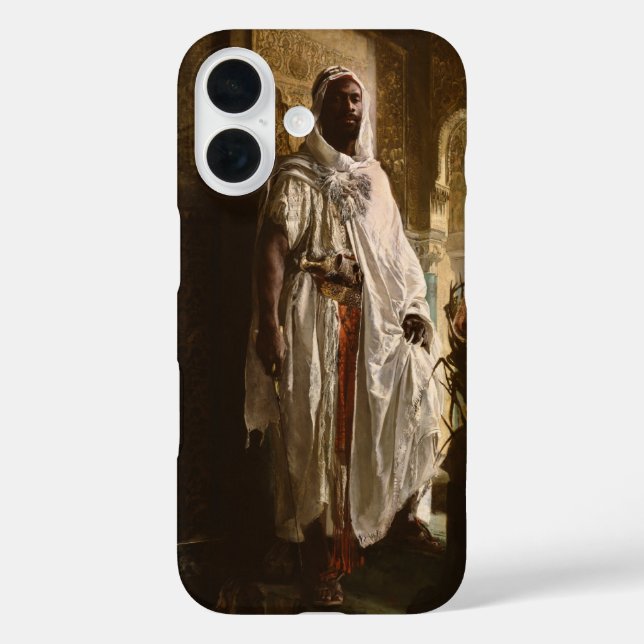 Porträt des maurischen afrikanischen Malers iPhone 16 Hülle (Rückseite)