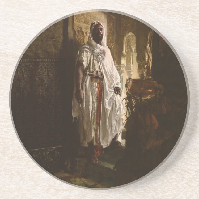 Porträt des maurischen afrikanischen Malers Untersetzer (Vorne)