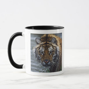Porträt des nassen sibirischen Tigers Tasse