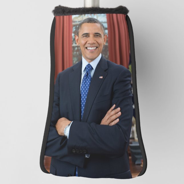 Porträt des offiziellen Oval Office Präsident Obam Golf Headcover (Rotieren 90)