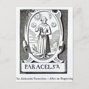 Porträt des Paracelsus Postkarte