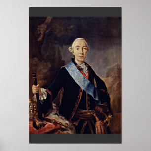 Porträt des russischen Kaisers Peter Iii. Durch Poster