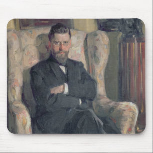 Porträt des Sammlers Alexei A. Bakhrush Mousepad