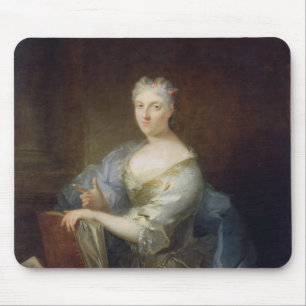 Porträt des Sängers Marie-Louise Desmatins Mousepad