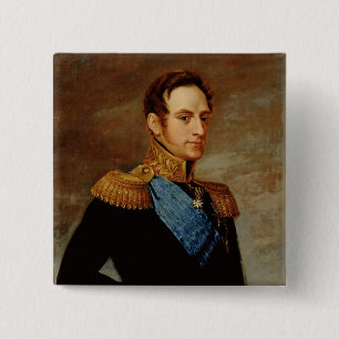 Porträt des Zars Nicholas I 1826 Button